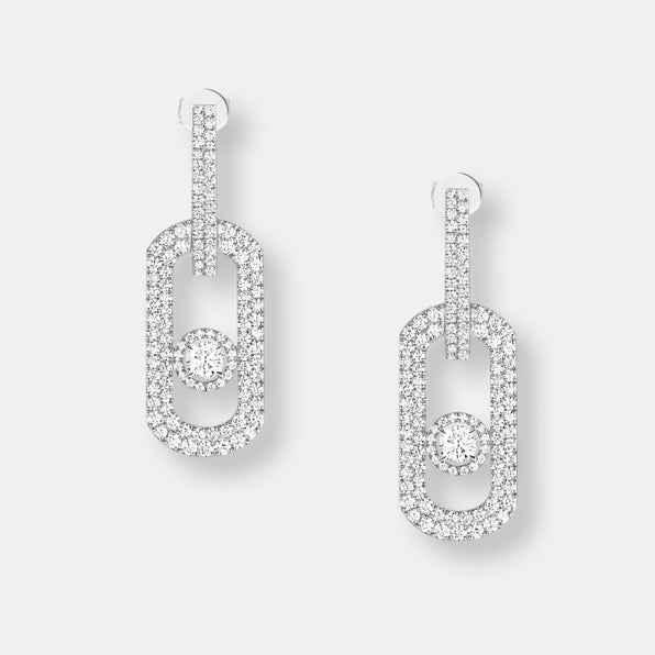 Boucles d'oreilles pendantes move citizen xl pavées
