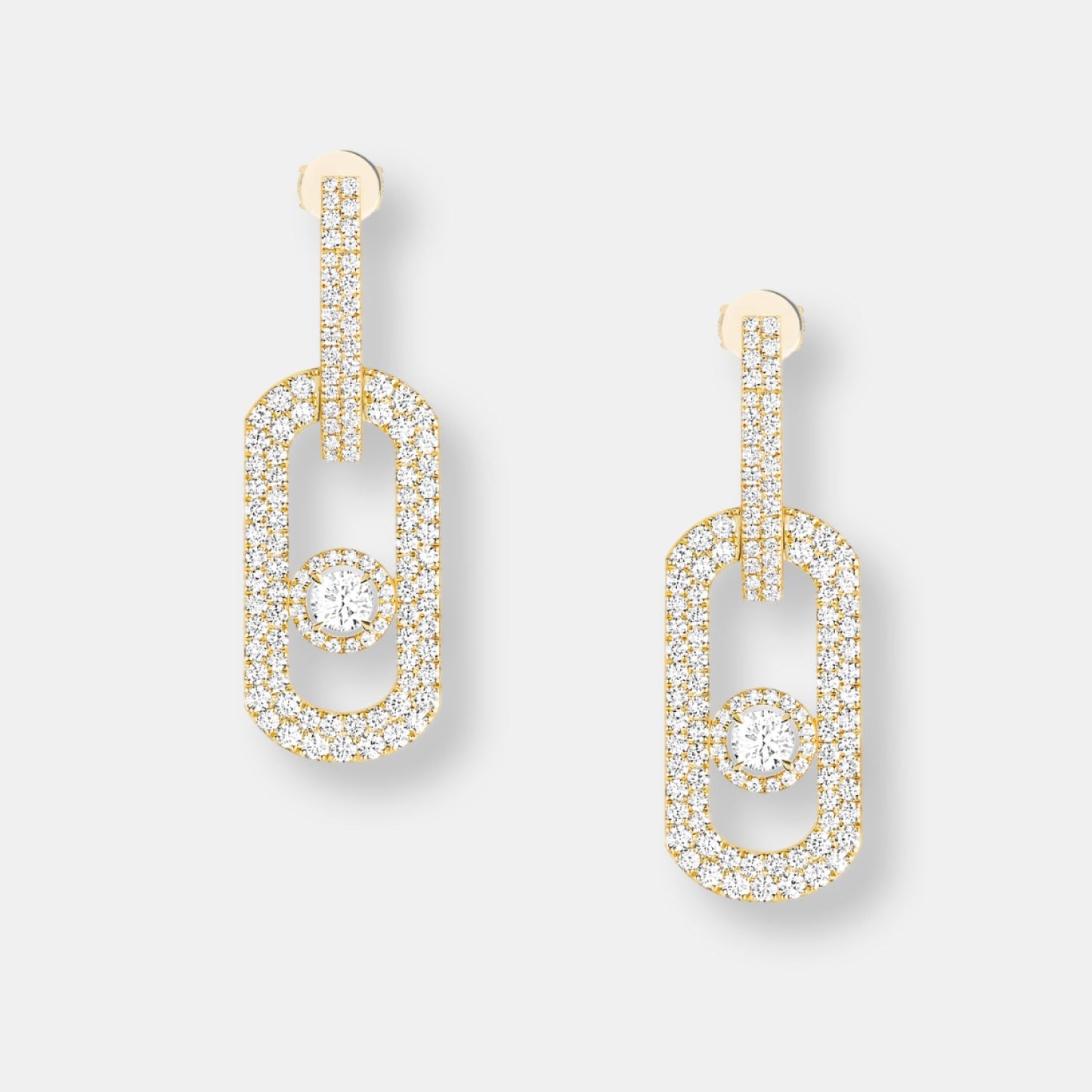 Boucles d'oreilles pendantes move citizen xl pavées