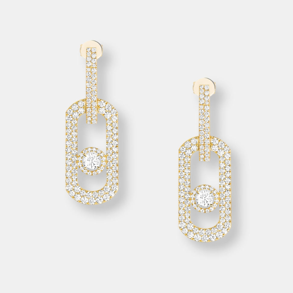 Boucles d'oreilles pendantes move citizen xl pavées
