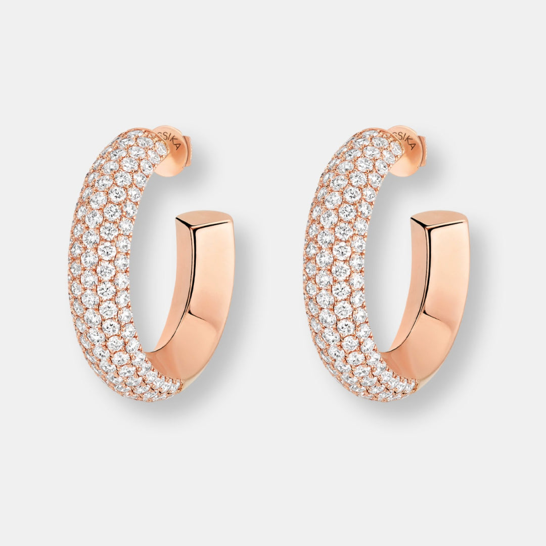 Boucles d'oreilles créoles divine enigma pm
