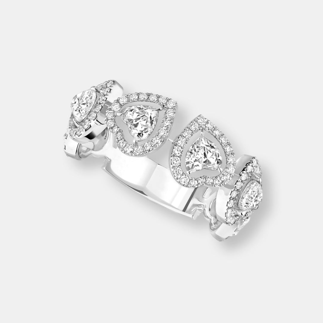 Bague alliance joy coeur multi
