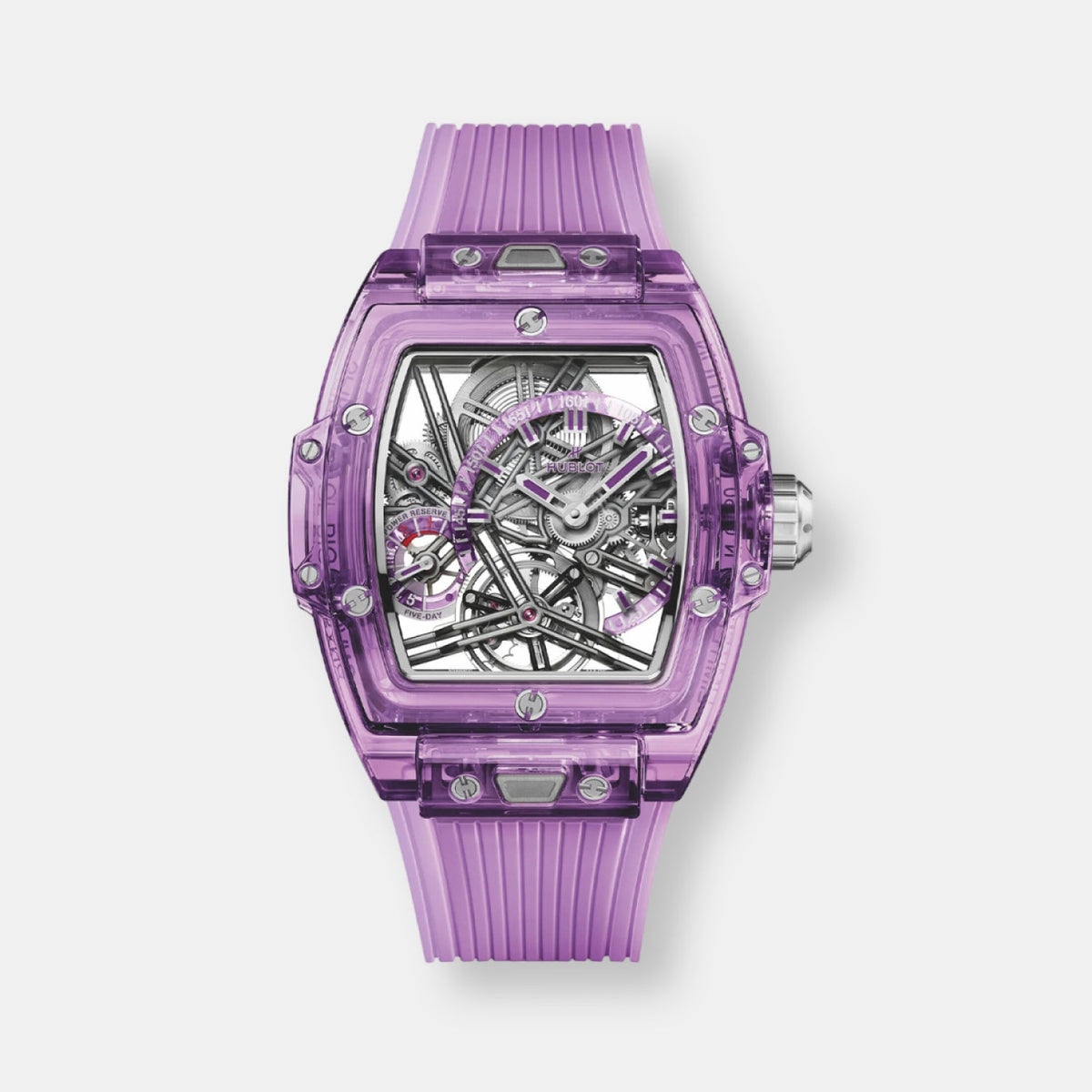 Montre spirit of big bang tourbillon purple sapphire