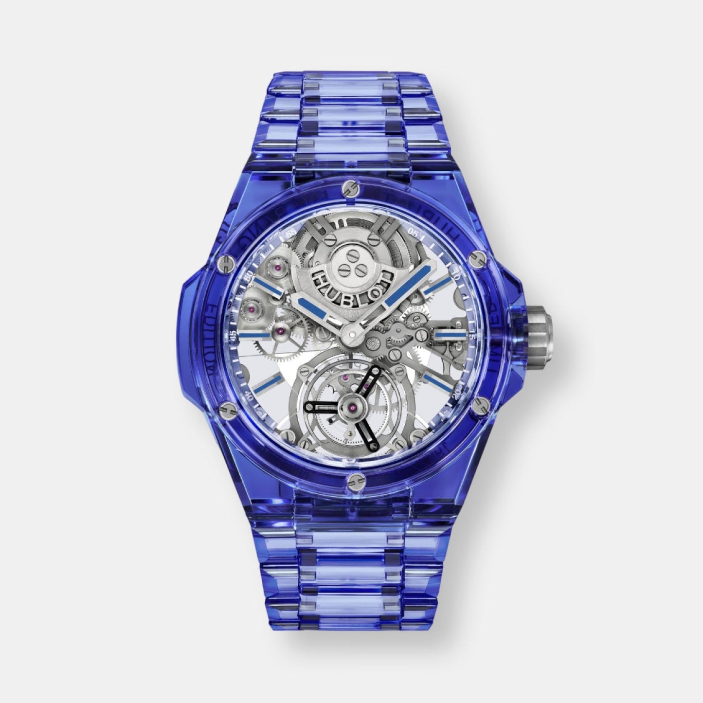 Montre big bang integrated tourbillon full blue sapphiren°2/10