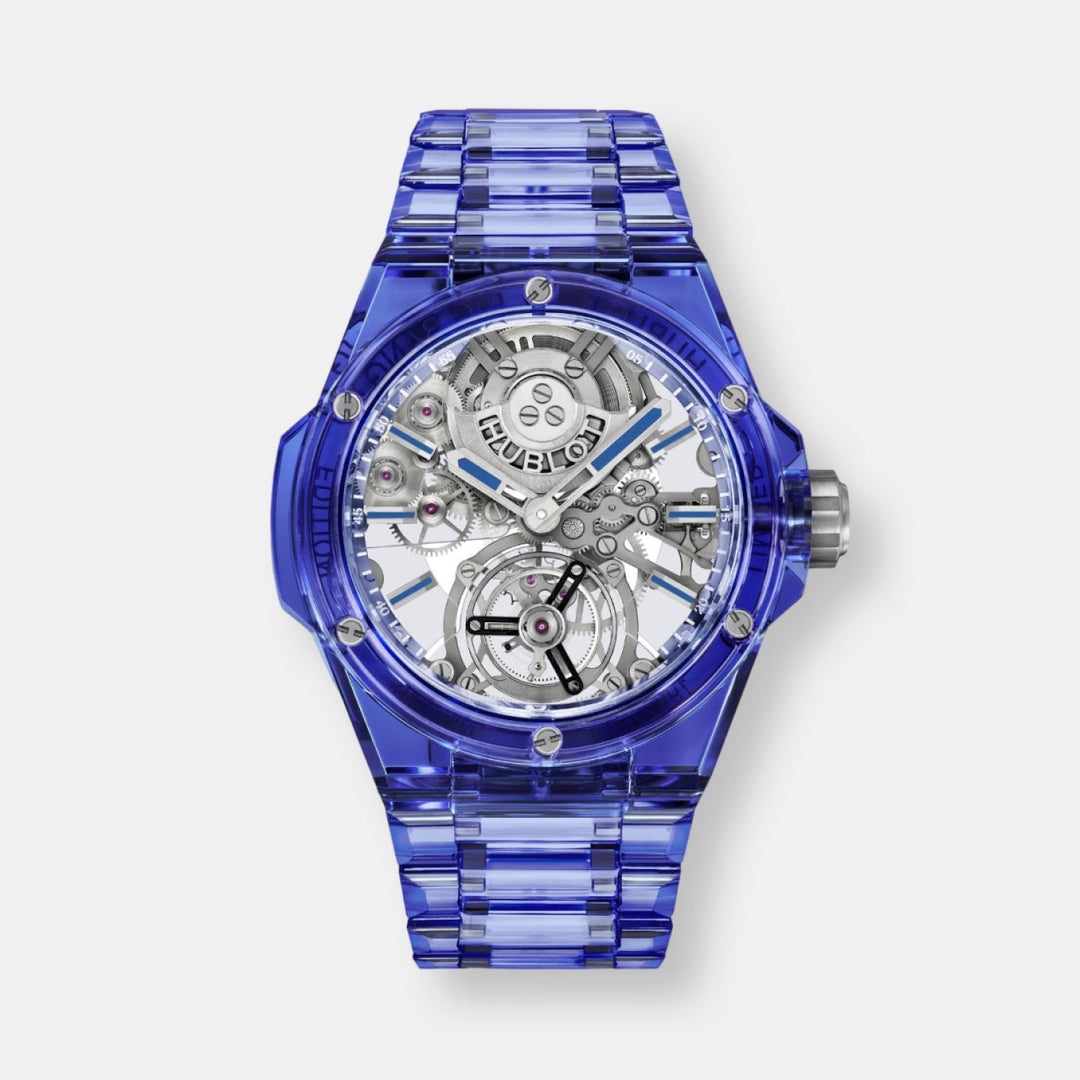 Montre big bang integrated tourbillon full blue sapphiren°2/10