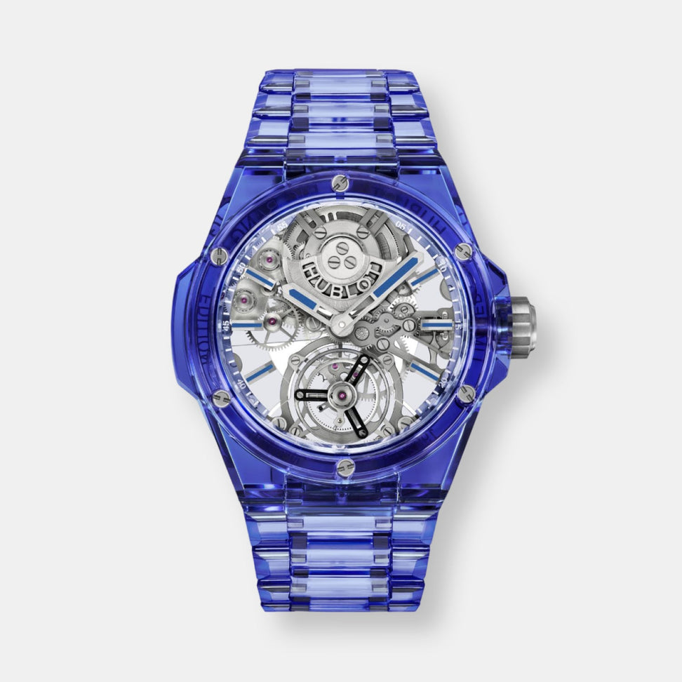 Montre big bang integrated tourbillon full blue sapphiren°2/10