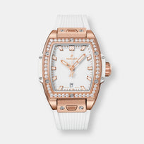 Montre spirit of big bang king gold white diamonds