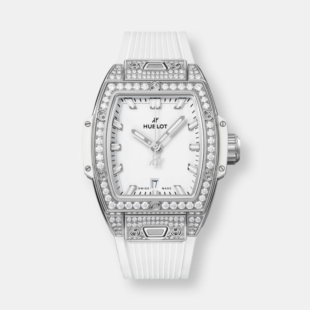 Montre spirit of big bang steel white pavé