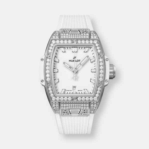 Montre spirit of big bang steel white pavé