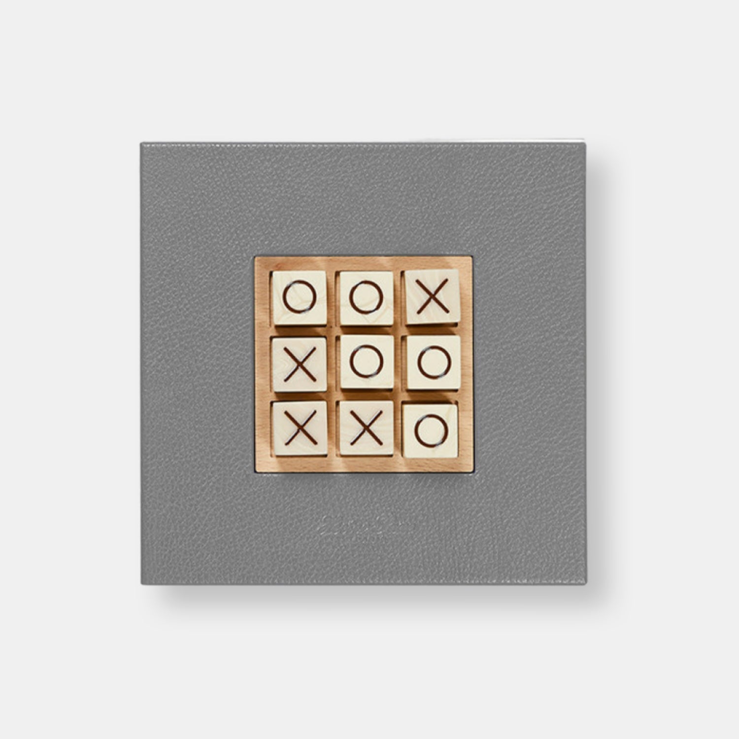 Tic tac toe buffle gris