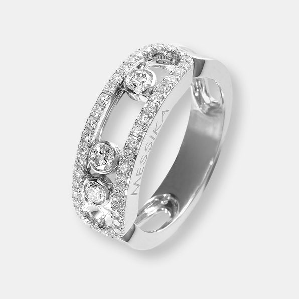 Bague move classique pavée