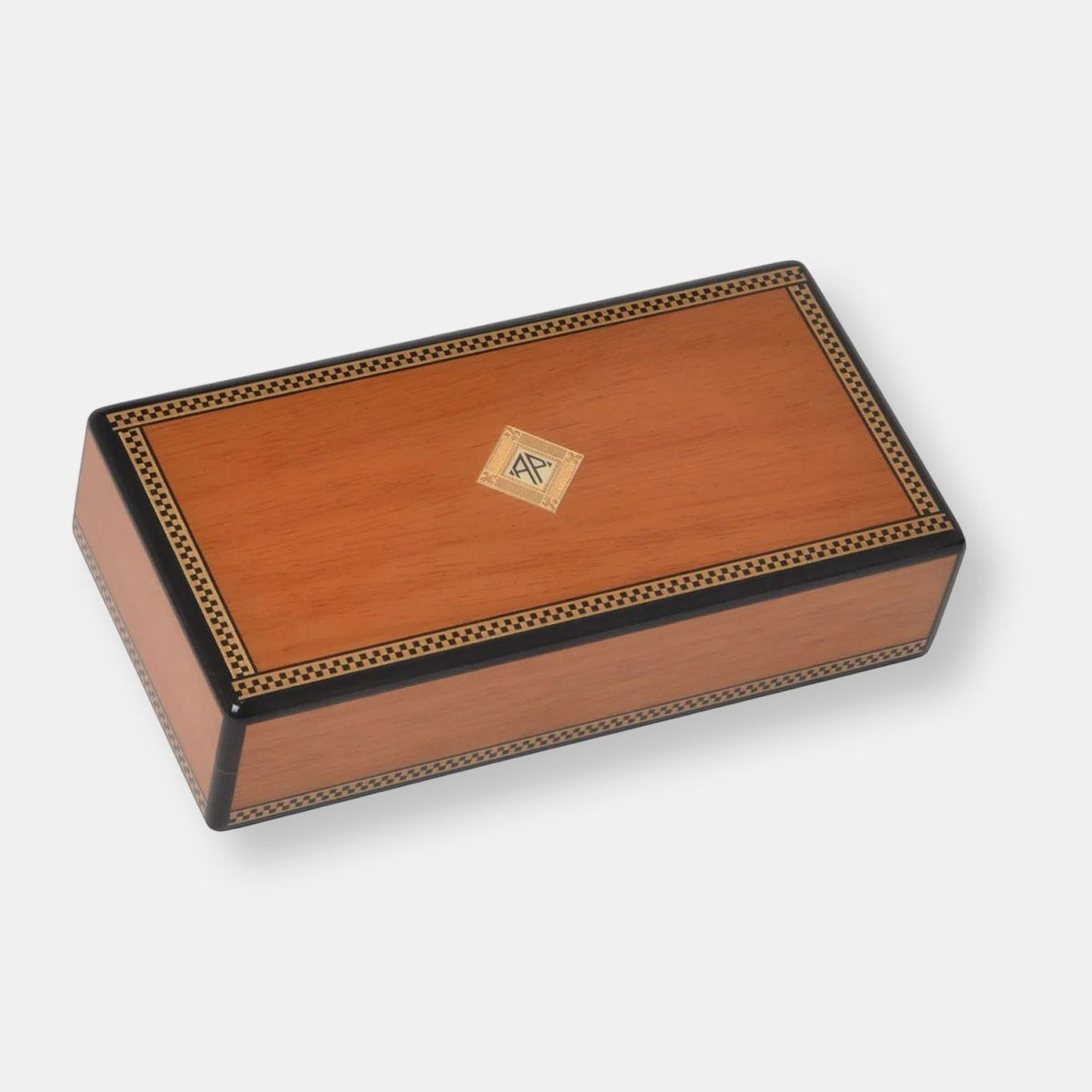 Coffret 1 stylo acajou marquetterie