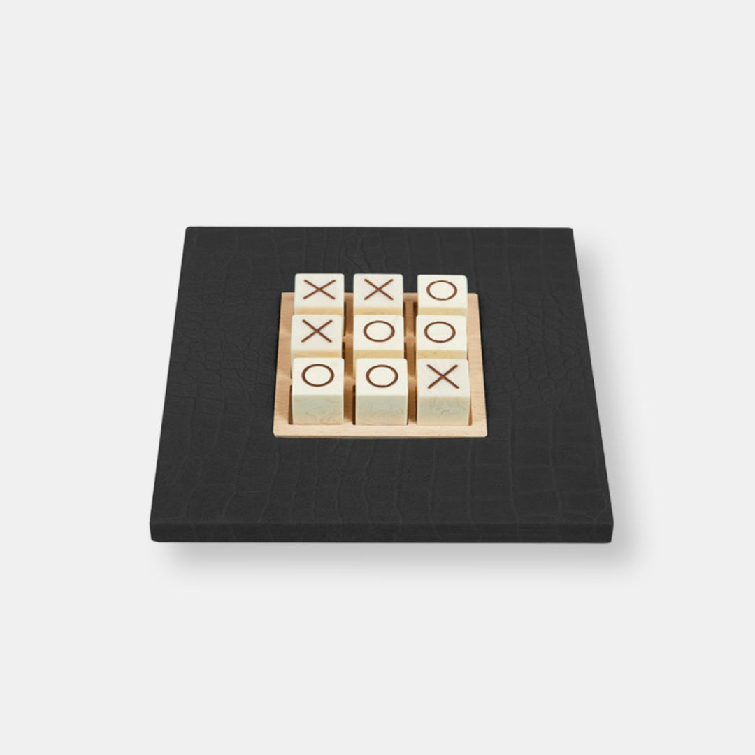 Tic tac toe alligator noir
