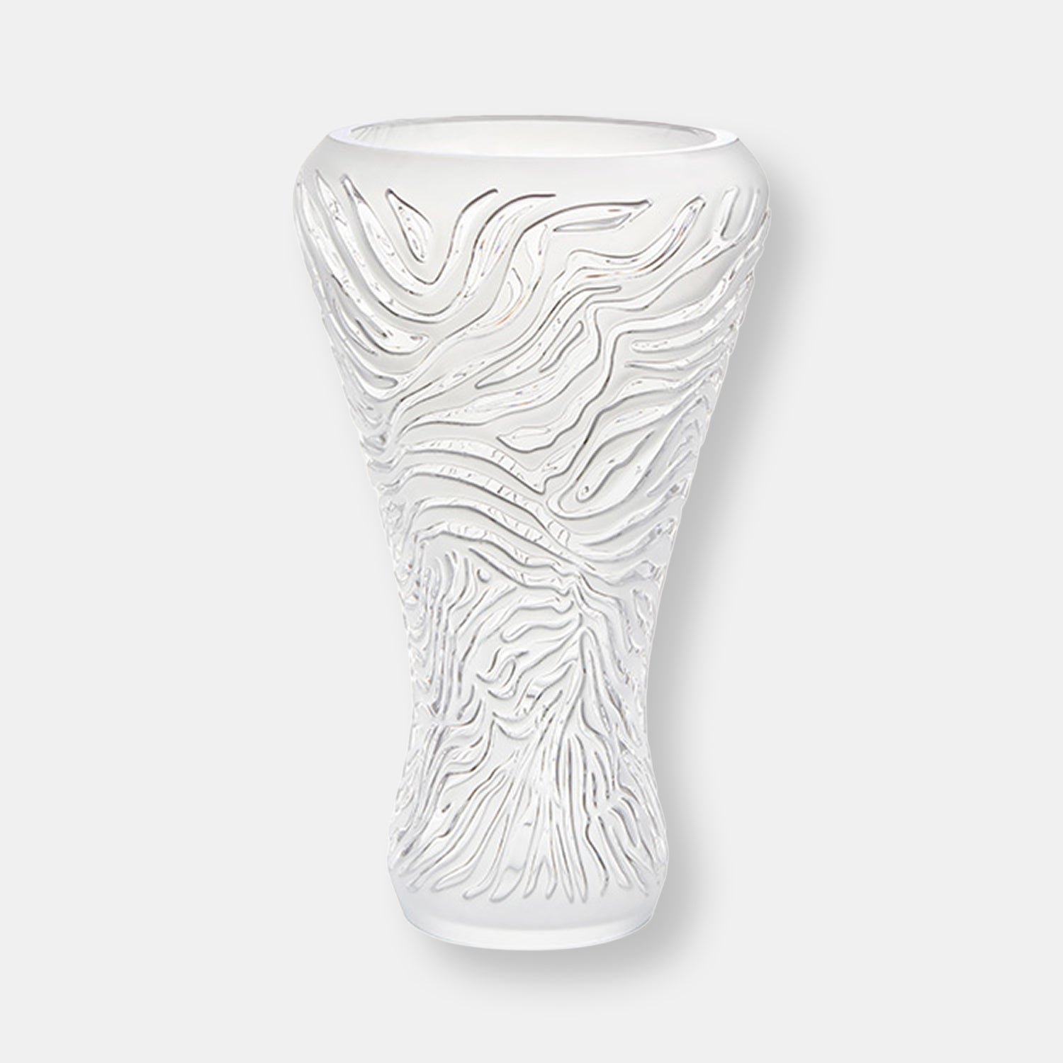 Vase zebre inc relief satine