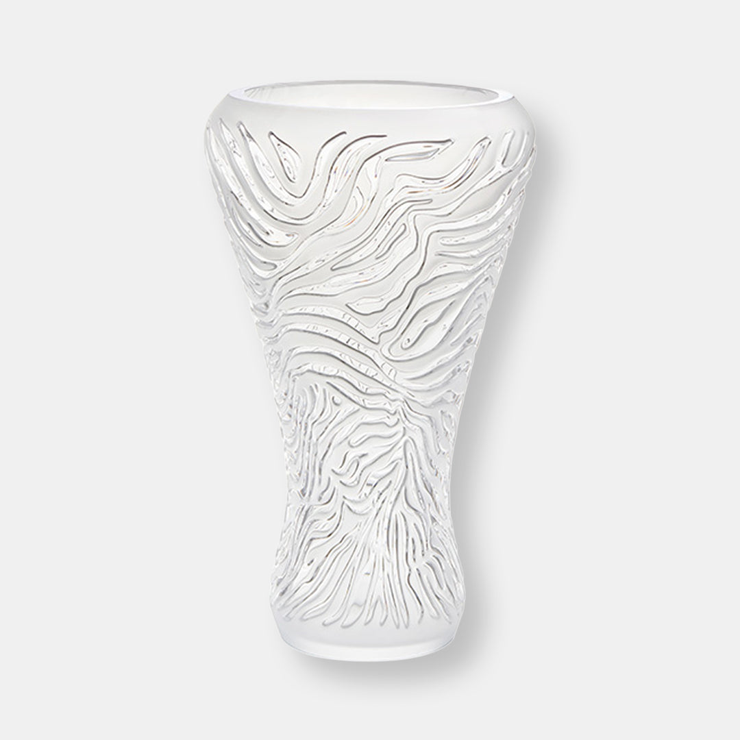 Vase zebre inc relief satine