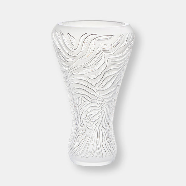 Vase zebre inc relief satine