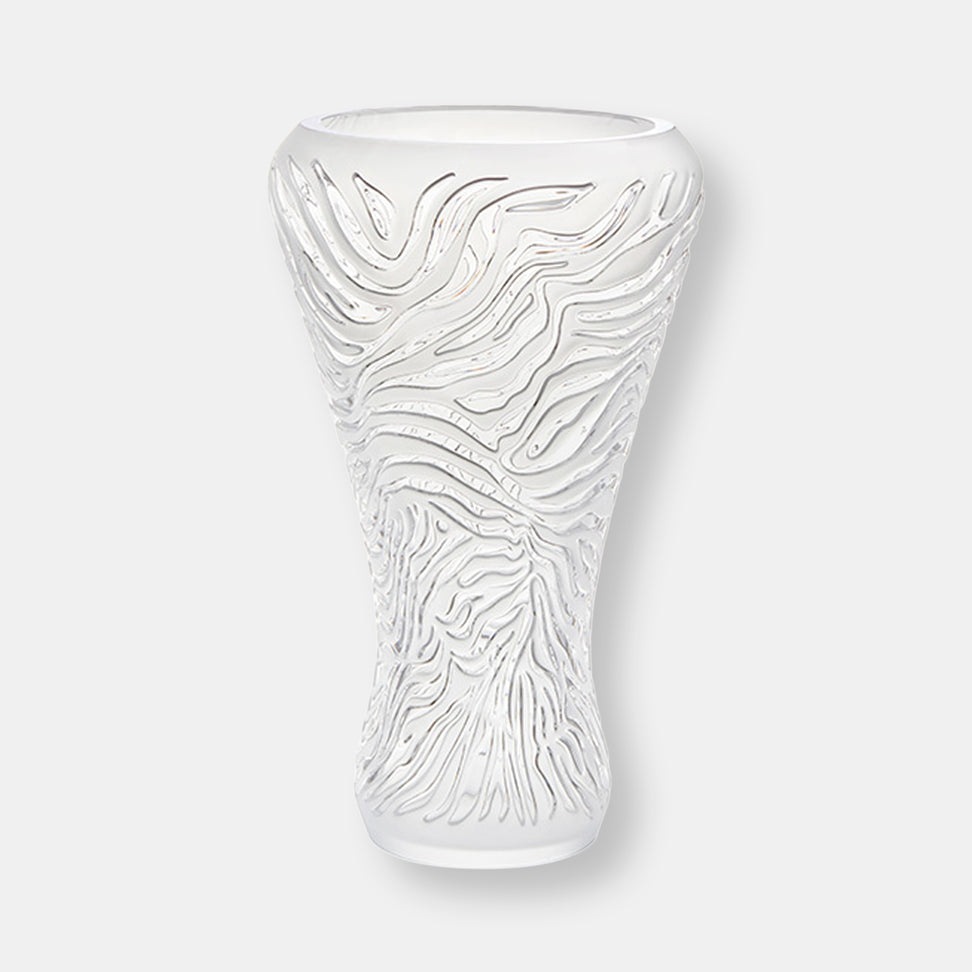 Vase zebre inc relief satine