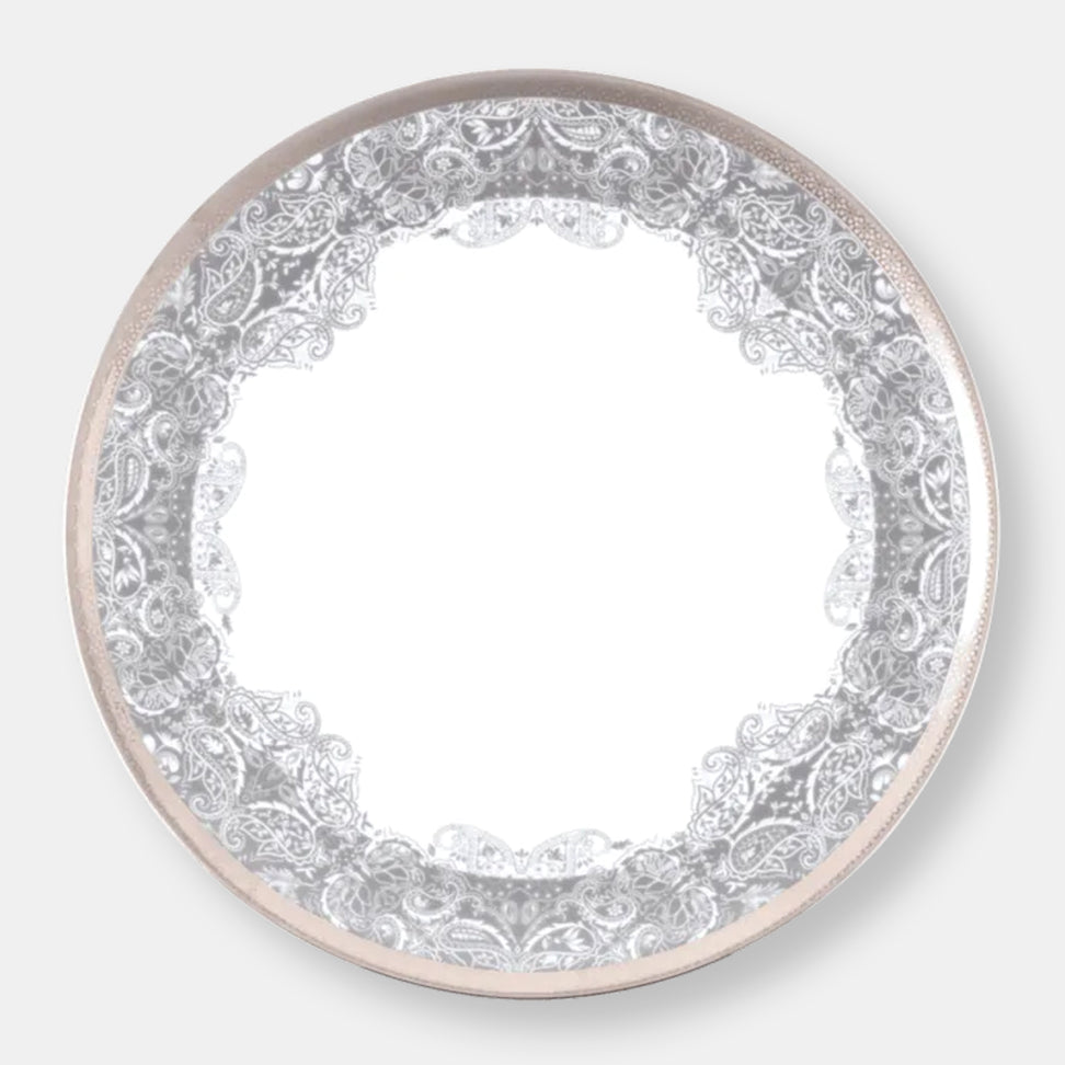 Coffret de 2 assiettes gastronomie romane gris