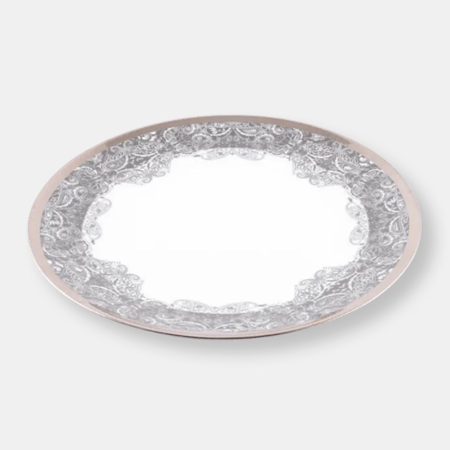 Coffret de 2 assiettes gastronomie romane gris