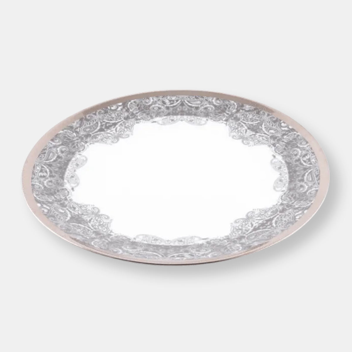 Coffret de 2 assiettes gastronomie romane gris