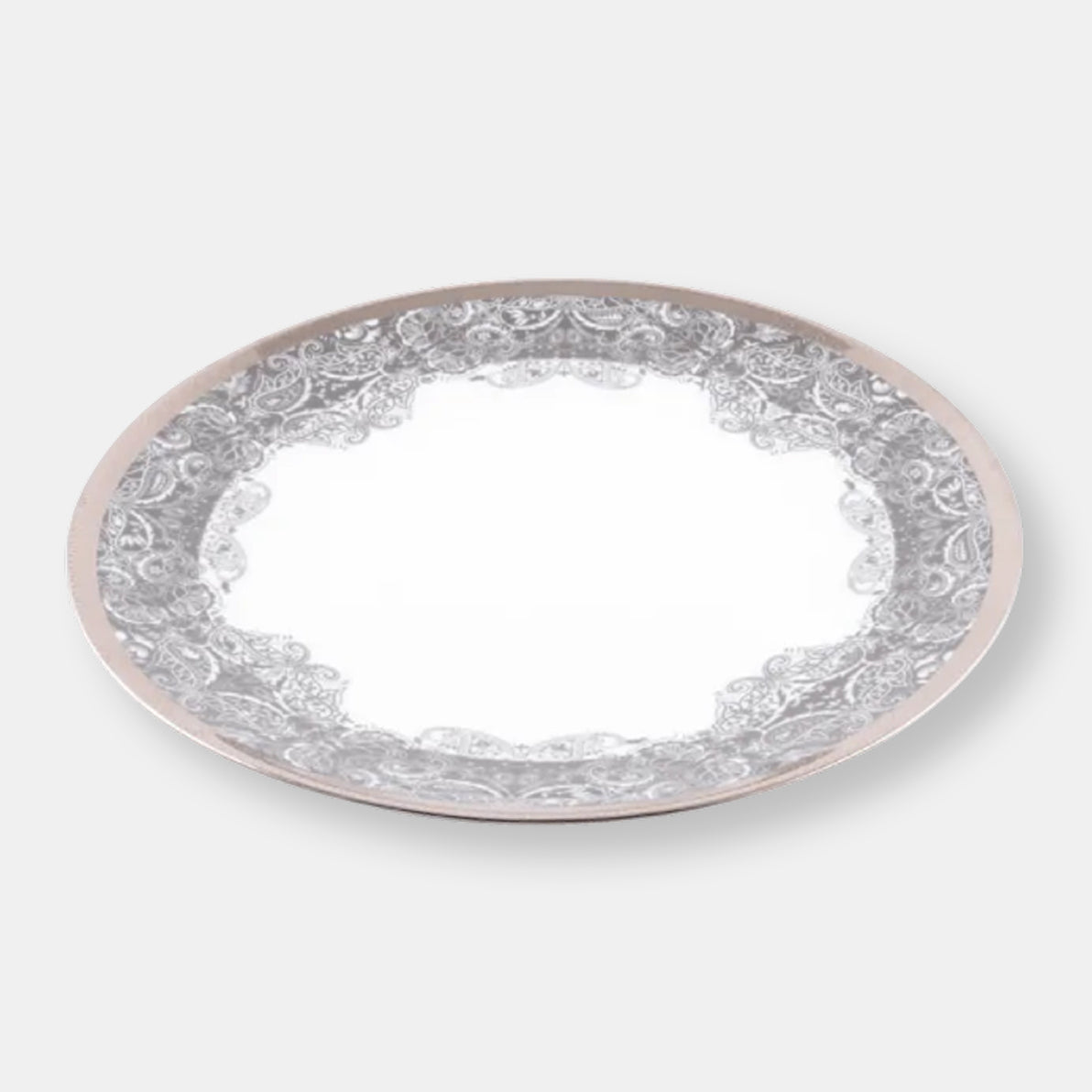 Coffret de 2 assiettes gastronomie romane gris