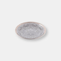 Coffret de 2 assiettes à pain romane gris