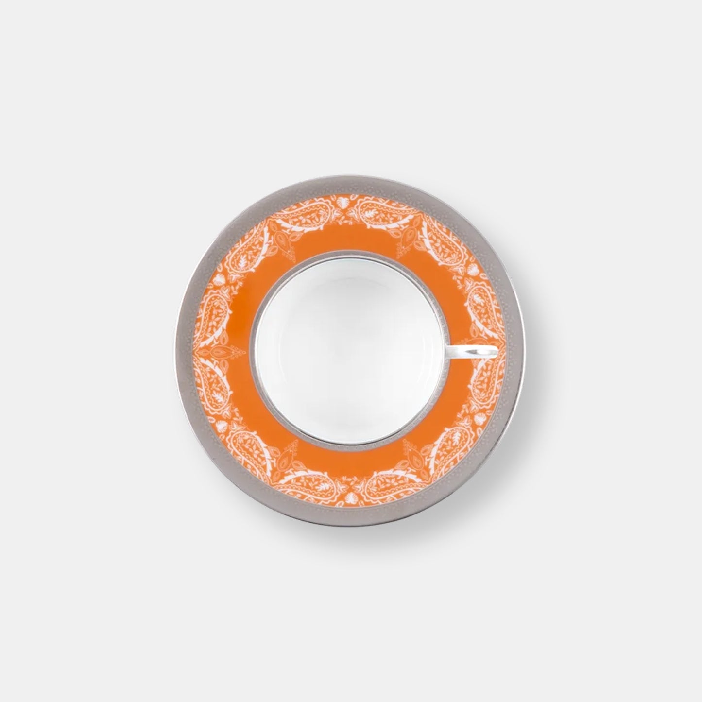 Coffret de 4 tasses soucoupes thé romane orange