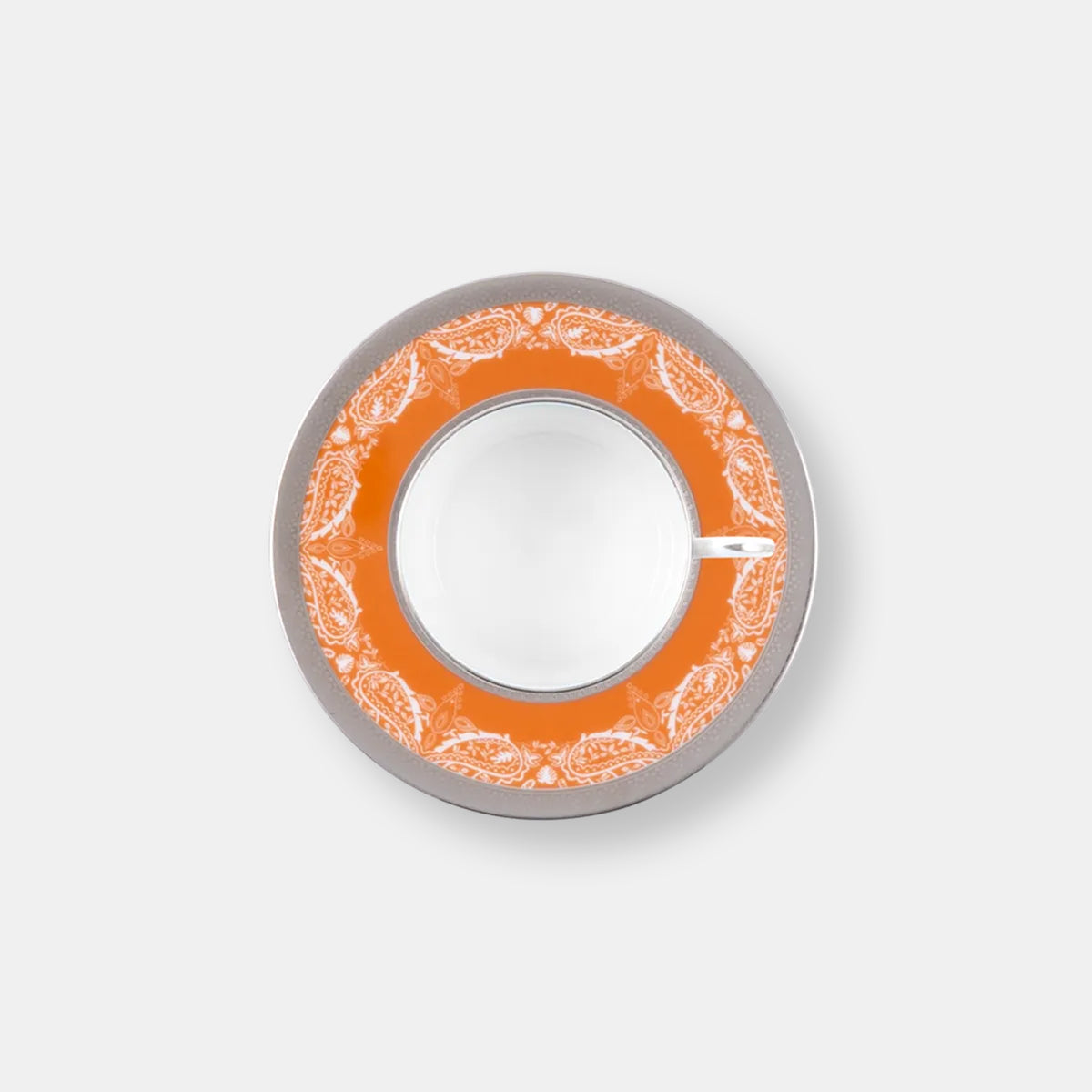 Coffret de 4 tasses soucoupes thé romane orange