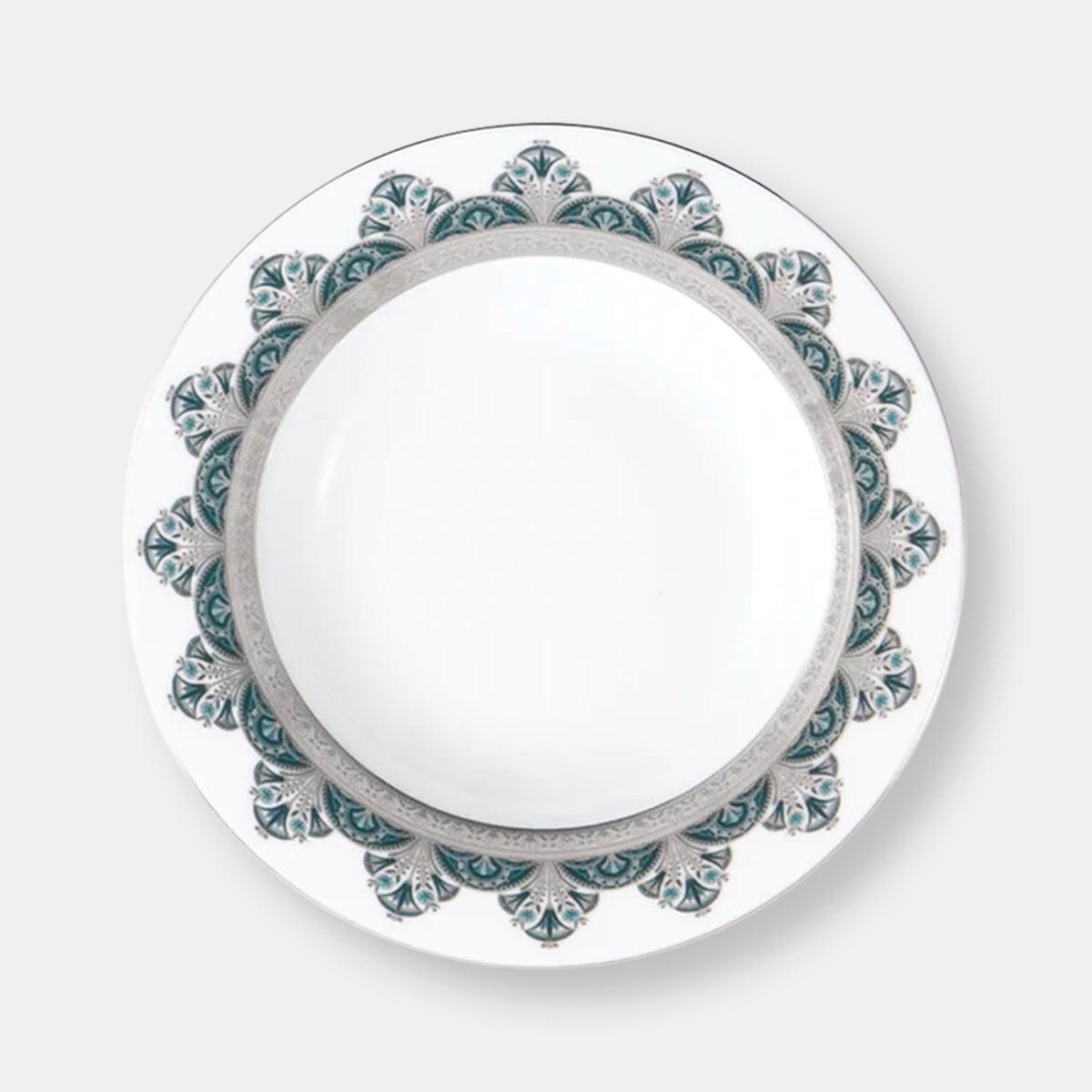 Rêves du nil coffret de 2 assiettes creuses à aile platine