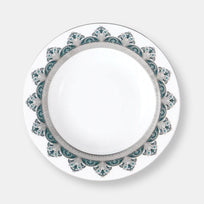 Rêves du nil coffret de 2 assiettes creuses à aile platine
