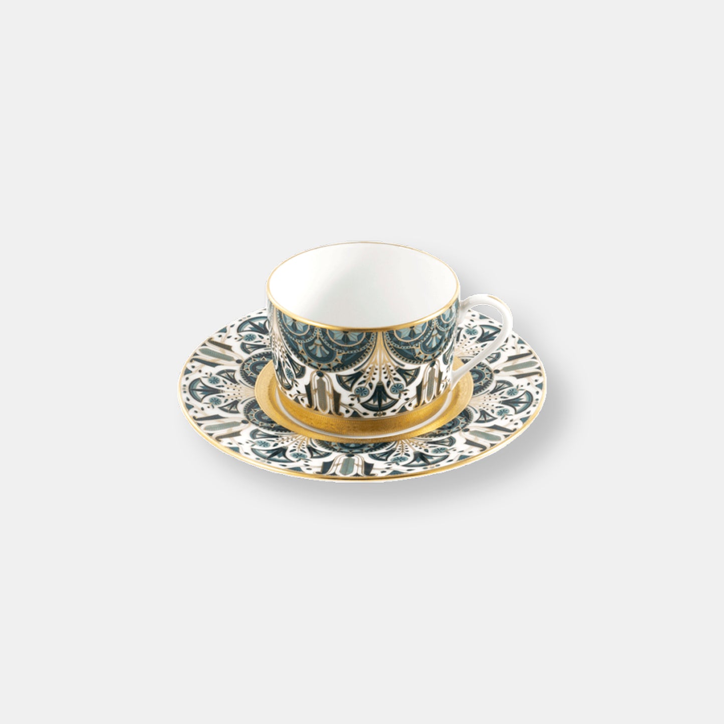 Rêves du nil coffret de 4 tasses et soucoupes thé