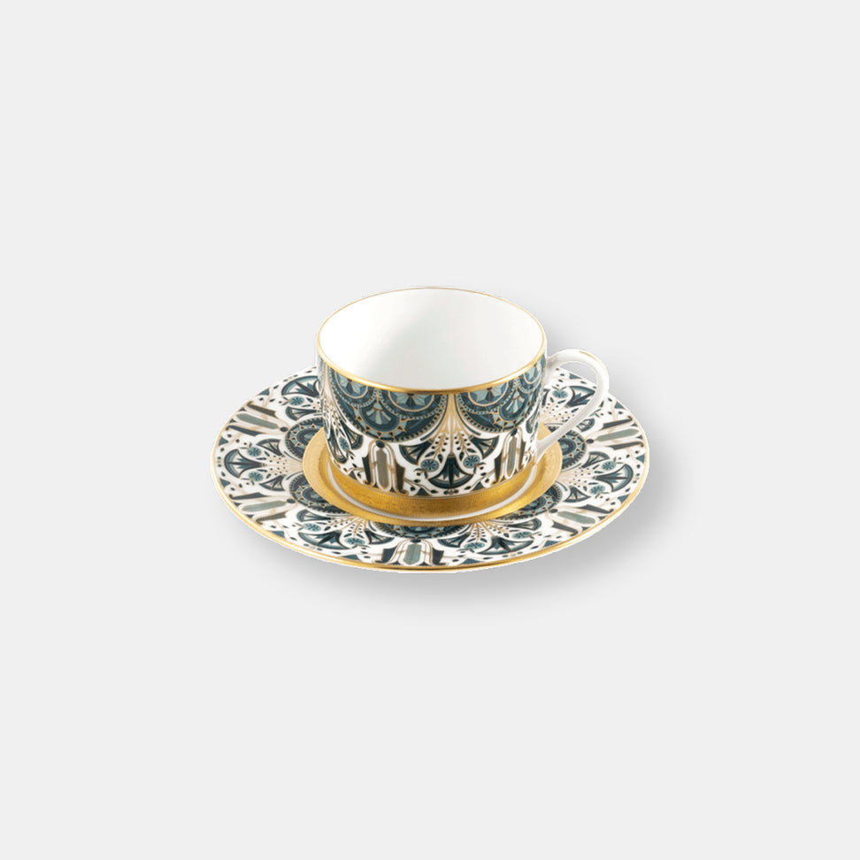 Rêves du nil coffret de 4 tasses et soucoupes thé
