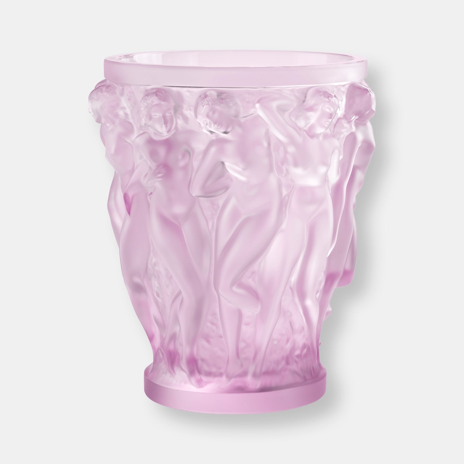 Vase bacchantes rose lalique