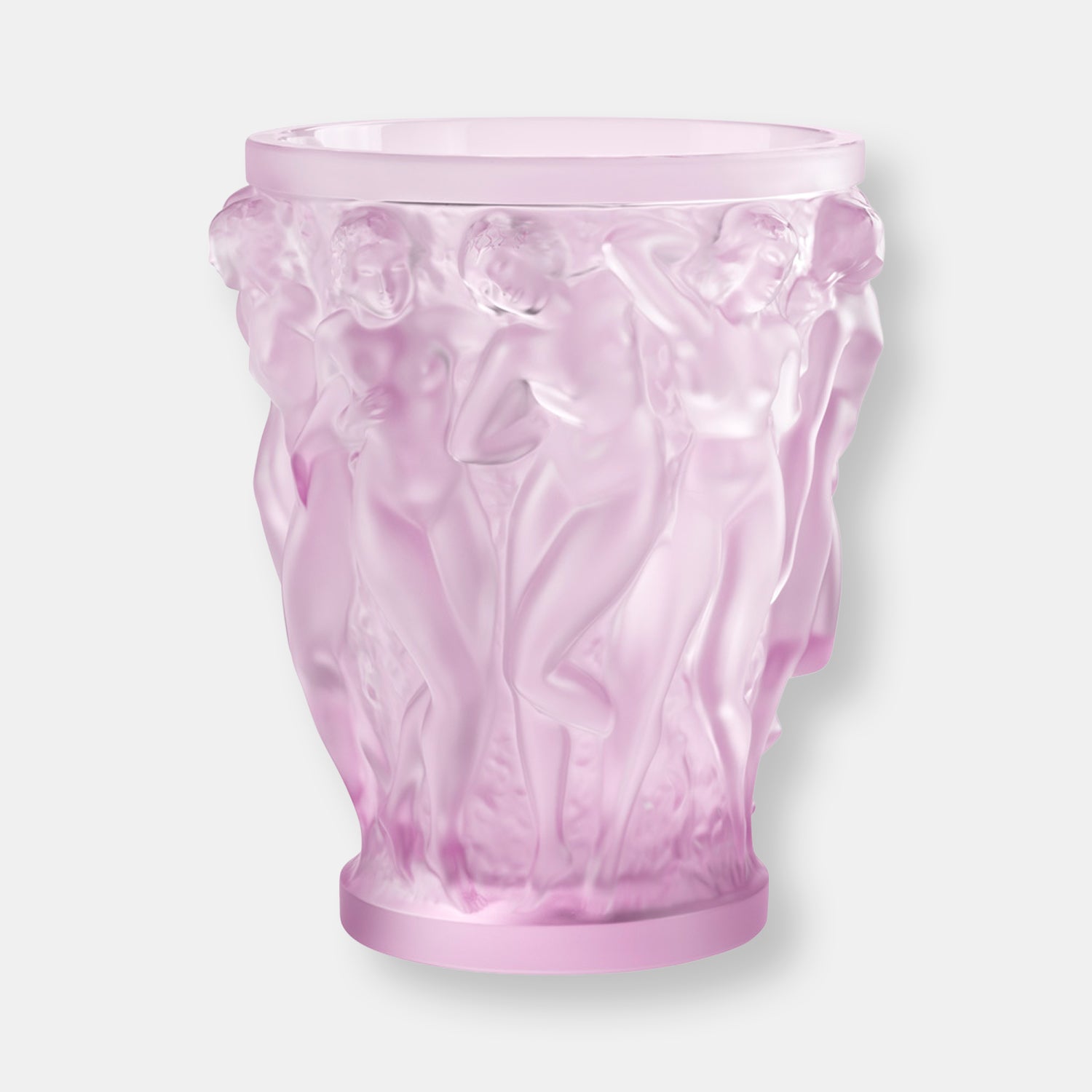 Vase bacchantes rose lalique