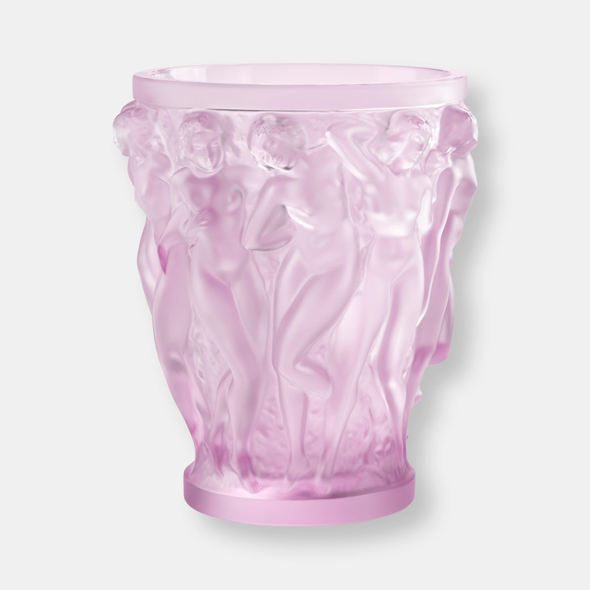 Vase bacchantes rose lalique