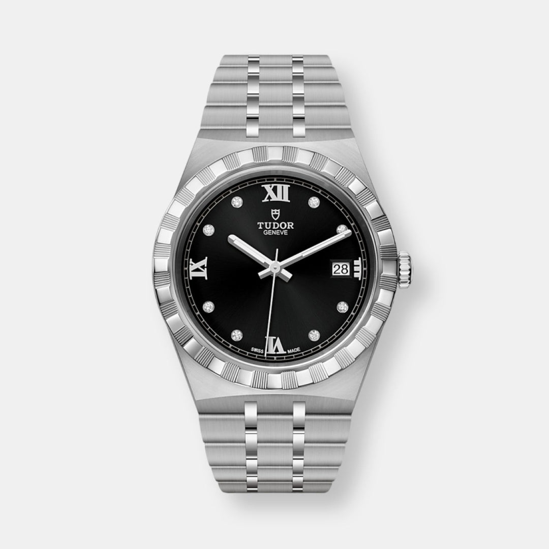 Montre tudor date en acier