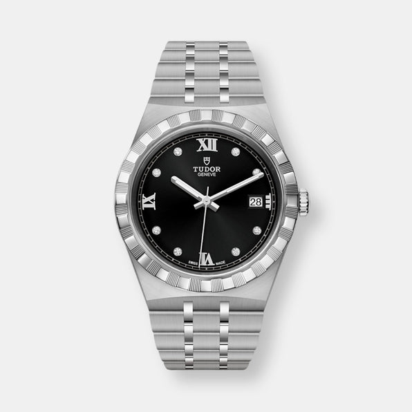 Montre tudor date en acier