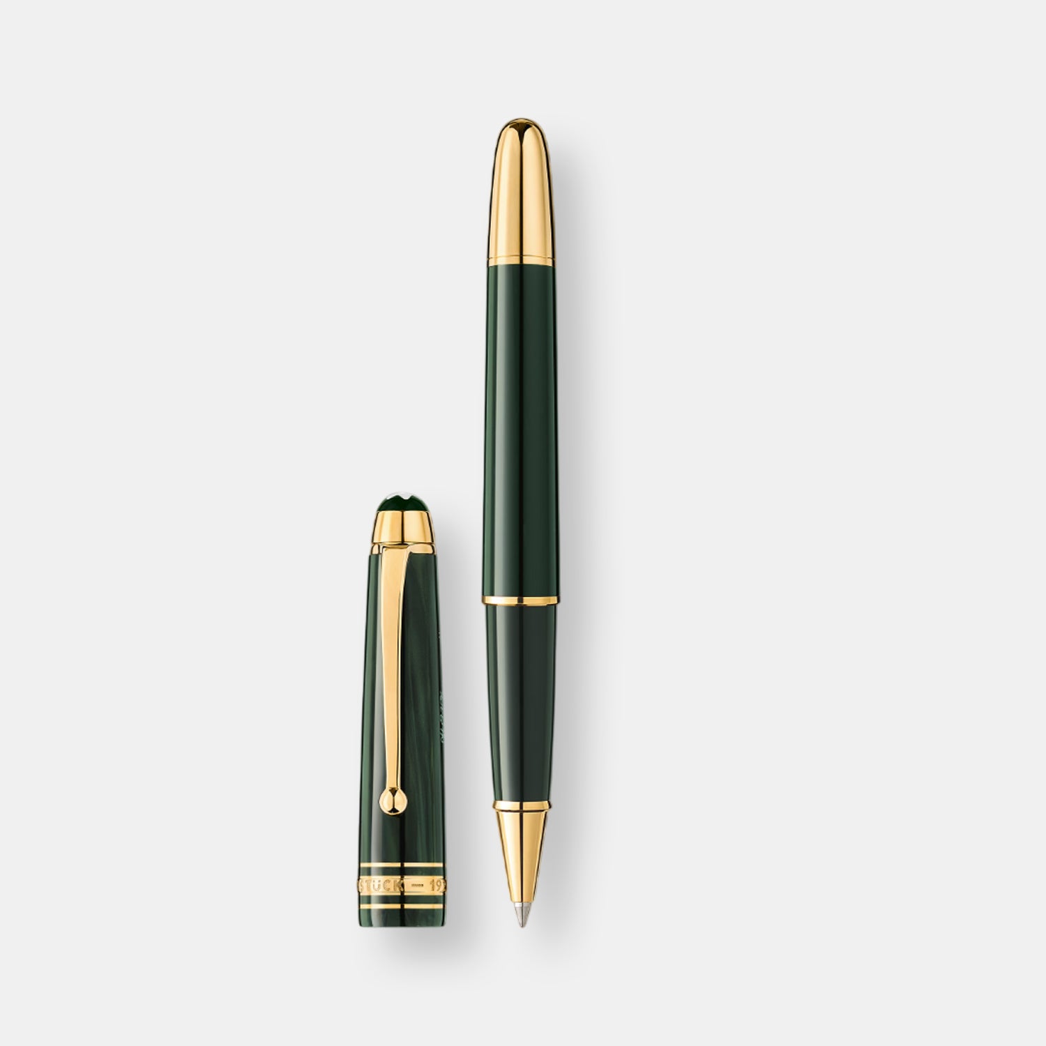 Stylo-rollerbal collection meisterstück the origin classique, vert foncé et doré, édition anniversaire