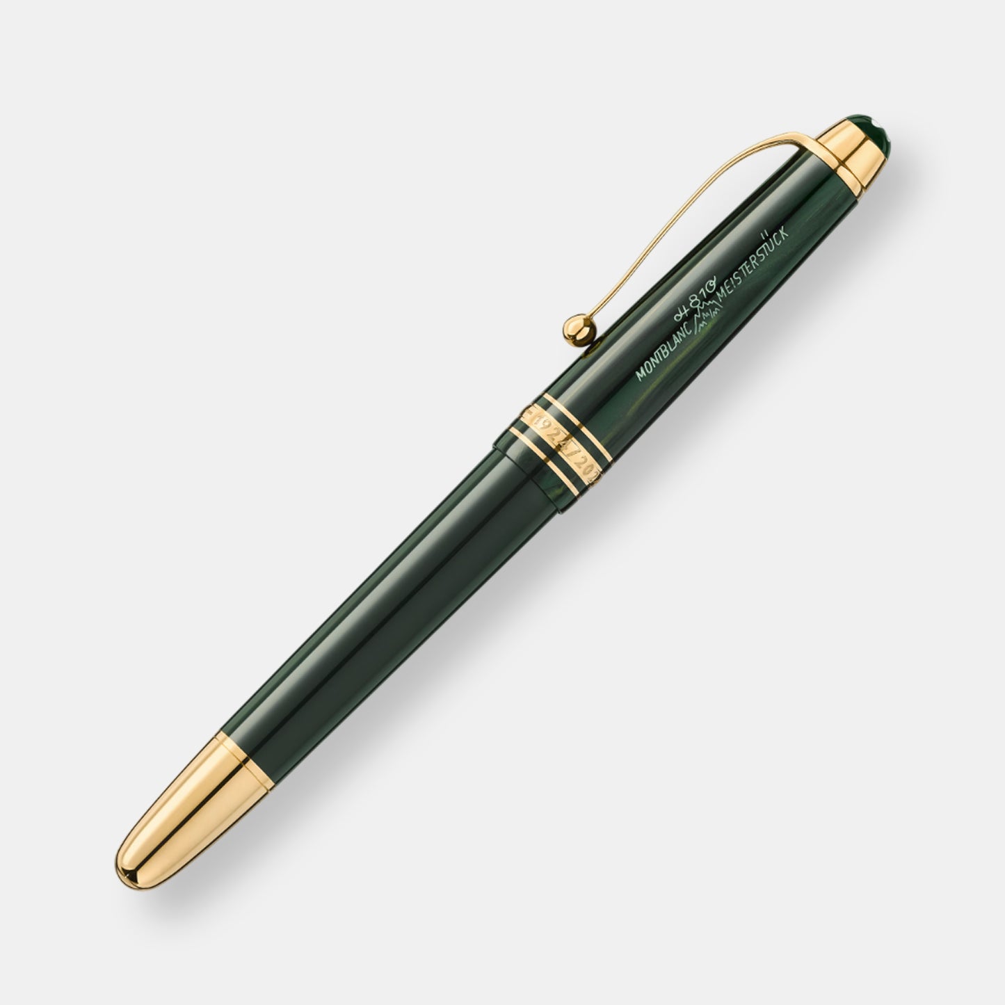 Stylo-rollerbal collection meisterstück the origin classique, vert foncé et doré, édition anniversaire
