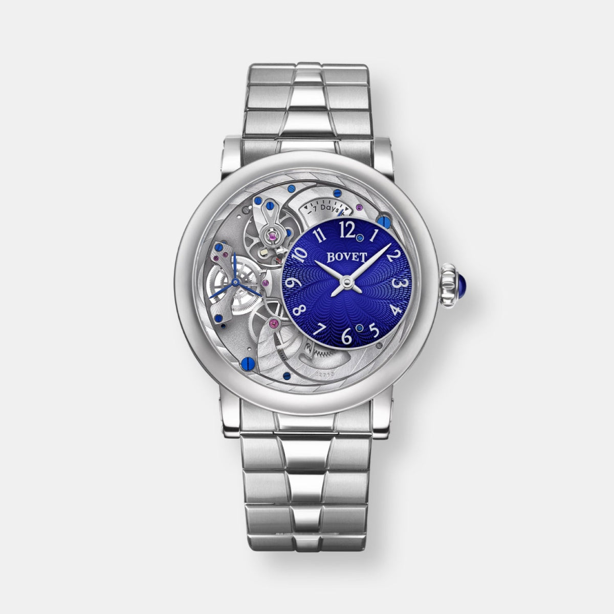 Montre recital 12 en titane et cadran bleu