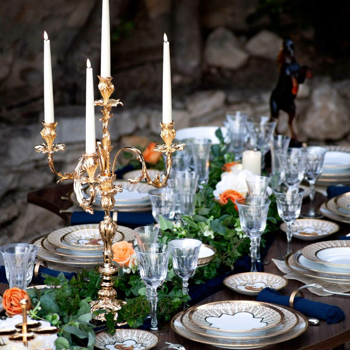 Cavalier royal assiette de présentation