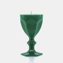 Bougie en verre harcourt vert