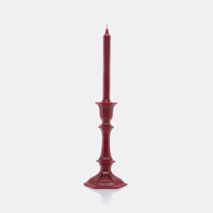 Bougie harcourt bougeoir rouge