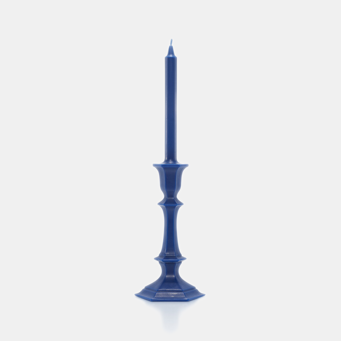 Bougie harcourt bougeoir bleu
