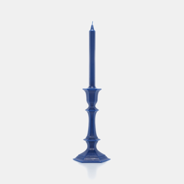 Bougie harcourt bougeoir bleu