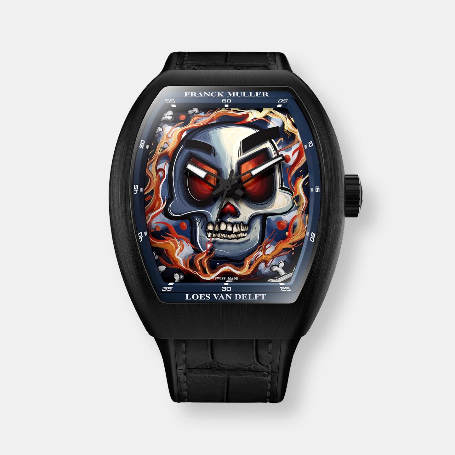 Montre vanguard loes van delft crâne