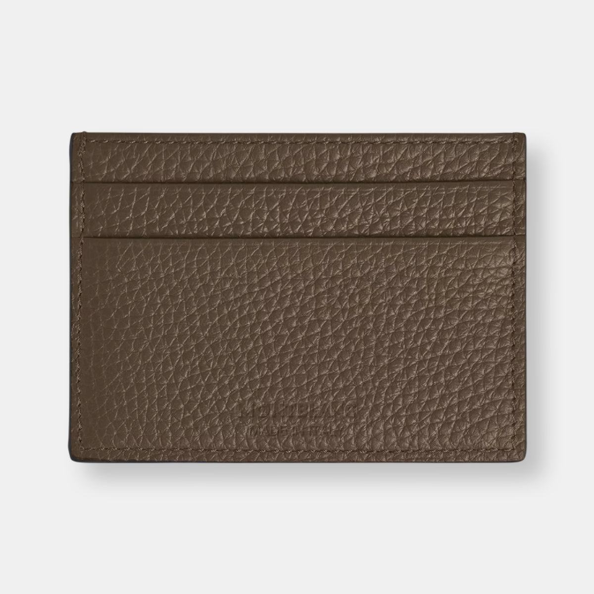 Portefeuile cuir grainé noisette 5cc