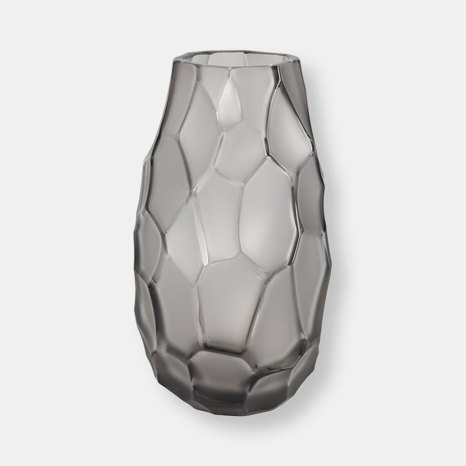 Vase silex, petit modèle cristal gris