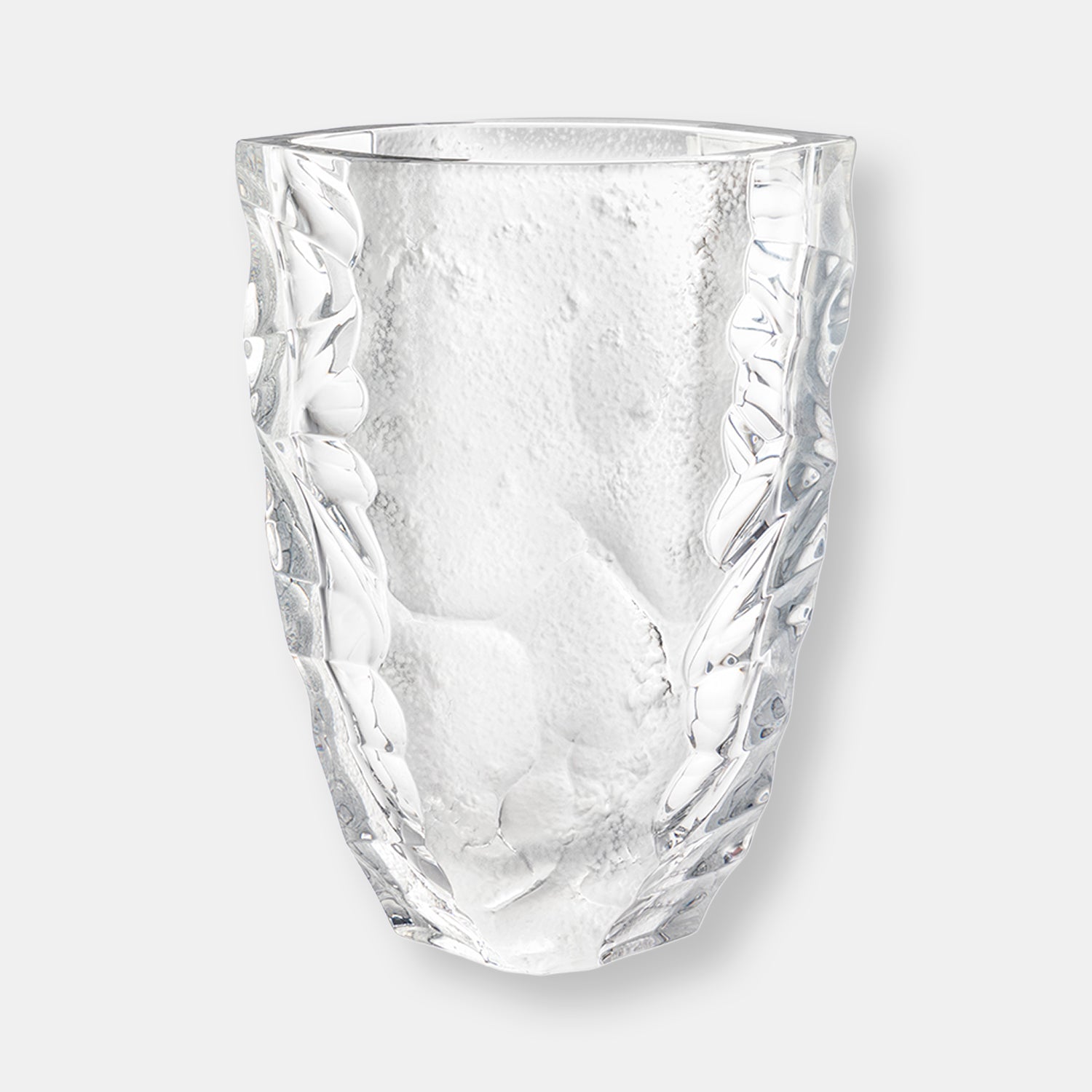 Vase silex, grand modèle cristal incolor