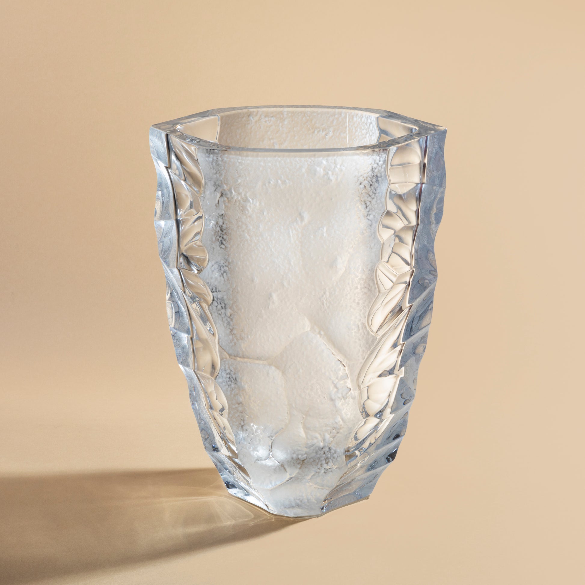 Vase silex, grand modèle cristal incolor