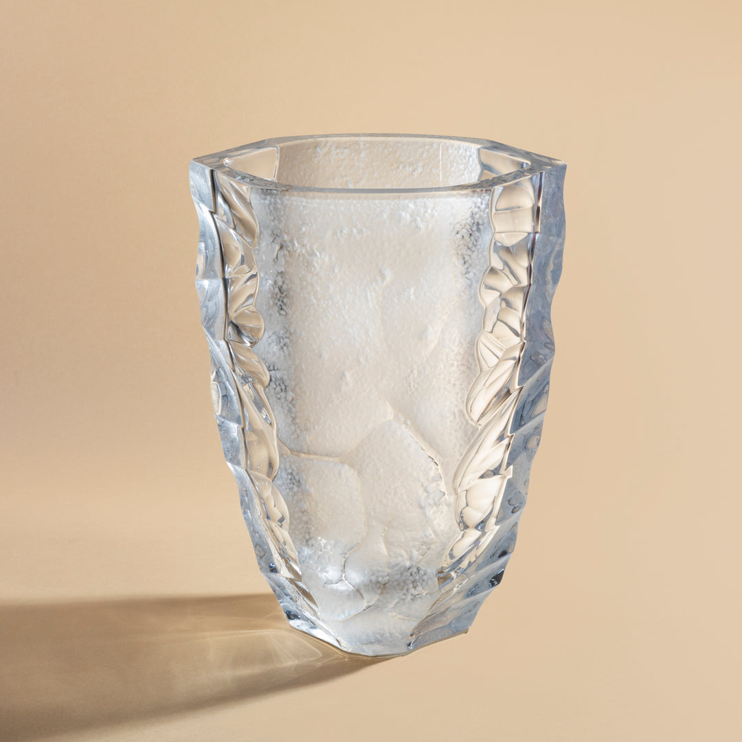 Vase silex, grand modèle cristal incolor